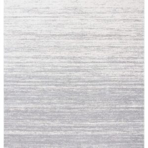 SAFAVIEH Adirondack Collection Area Rug - 9' x 12', Light Grey & Grey, Modern Ombre Design, Non-Shedding & Easy Care, Ideal for High Traffic Areas in Living Room, Bedroom (ADR113C)