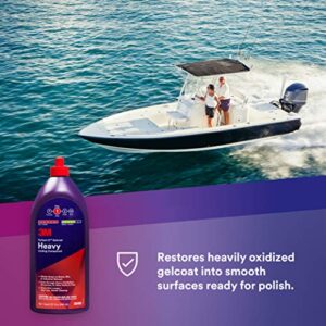 3M Perfect-It Gelcoat Heavy Cutting Compound, 36102, 1 Quart, Fiberglass Oxidation Remover for Boats and RVs