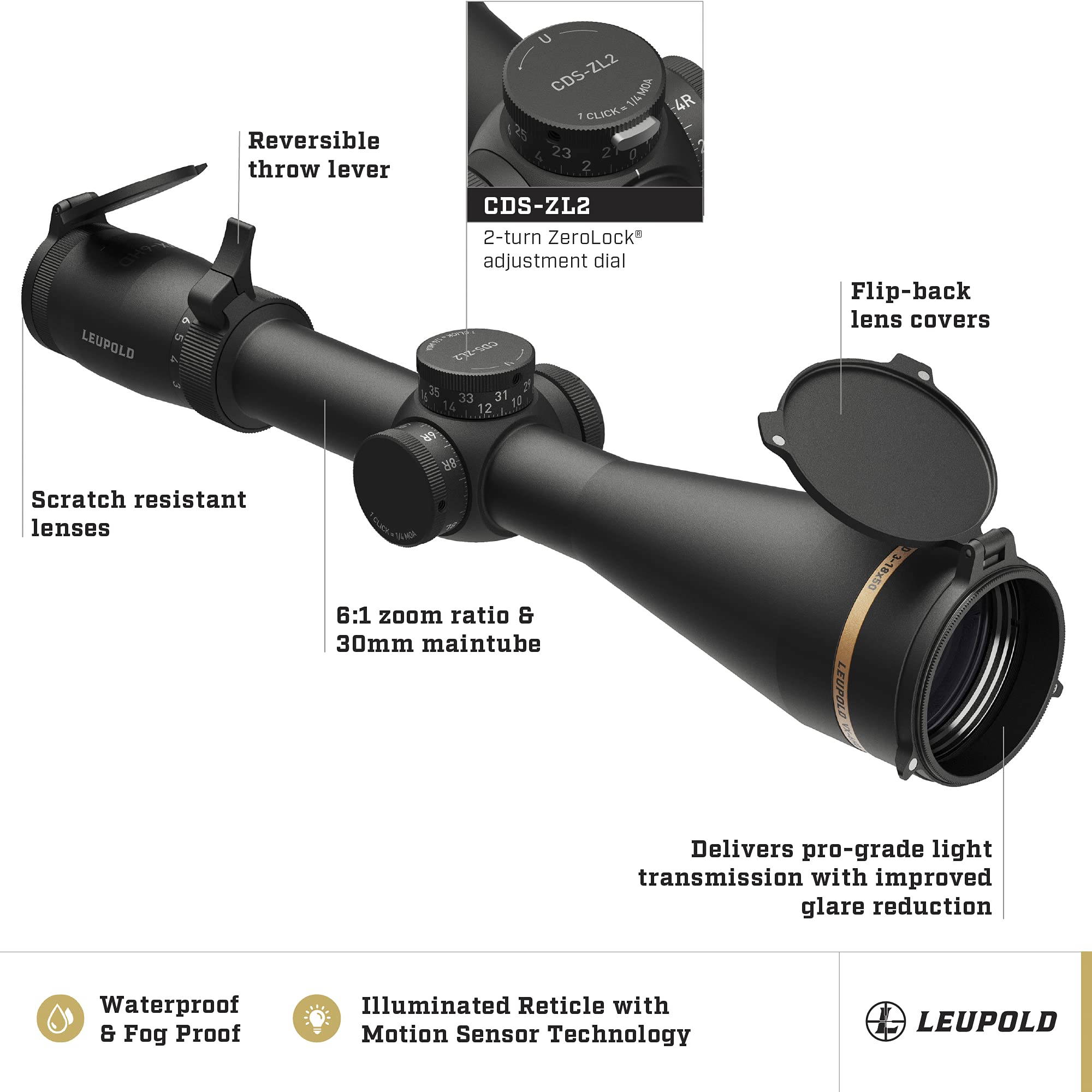 Leupold VX 6HD 3-18x50mm (171572)