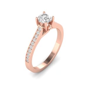 1/2ctw Diamond Engagement Ring in 10k Rose Gold (H-I, I2-I3)