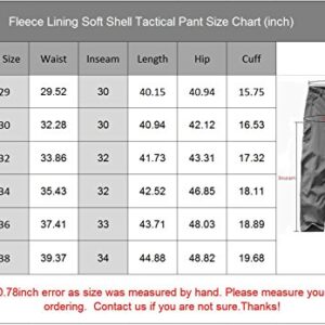 MAGCOMSEN Tactical Pants Men Waterproof Pants Camping Pants Hiking Pants Winter Pants Skiing Pants Snow Pants Black