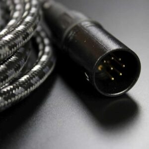 7 Pin XLR 20ft Female to Male Vacuum Tube Microphone 20' Cable Cord Black Tweed