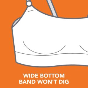 Warner's womens Easy Does It Dig-free Comfort Band With Seamless Stretch Wireless Lightly Lined Convertible Comfort Bra, Butterscotch, Small US