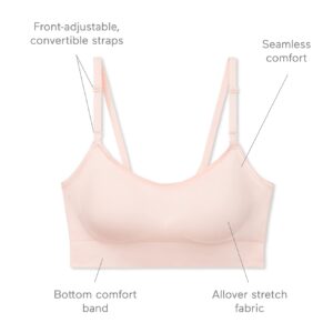 Warner's womens Easy Does It Dig-free Comfort Band With Seamless Stretch Wireless Lightly Lined Convertible Comfort Bra, Butterscotch, Small US