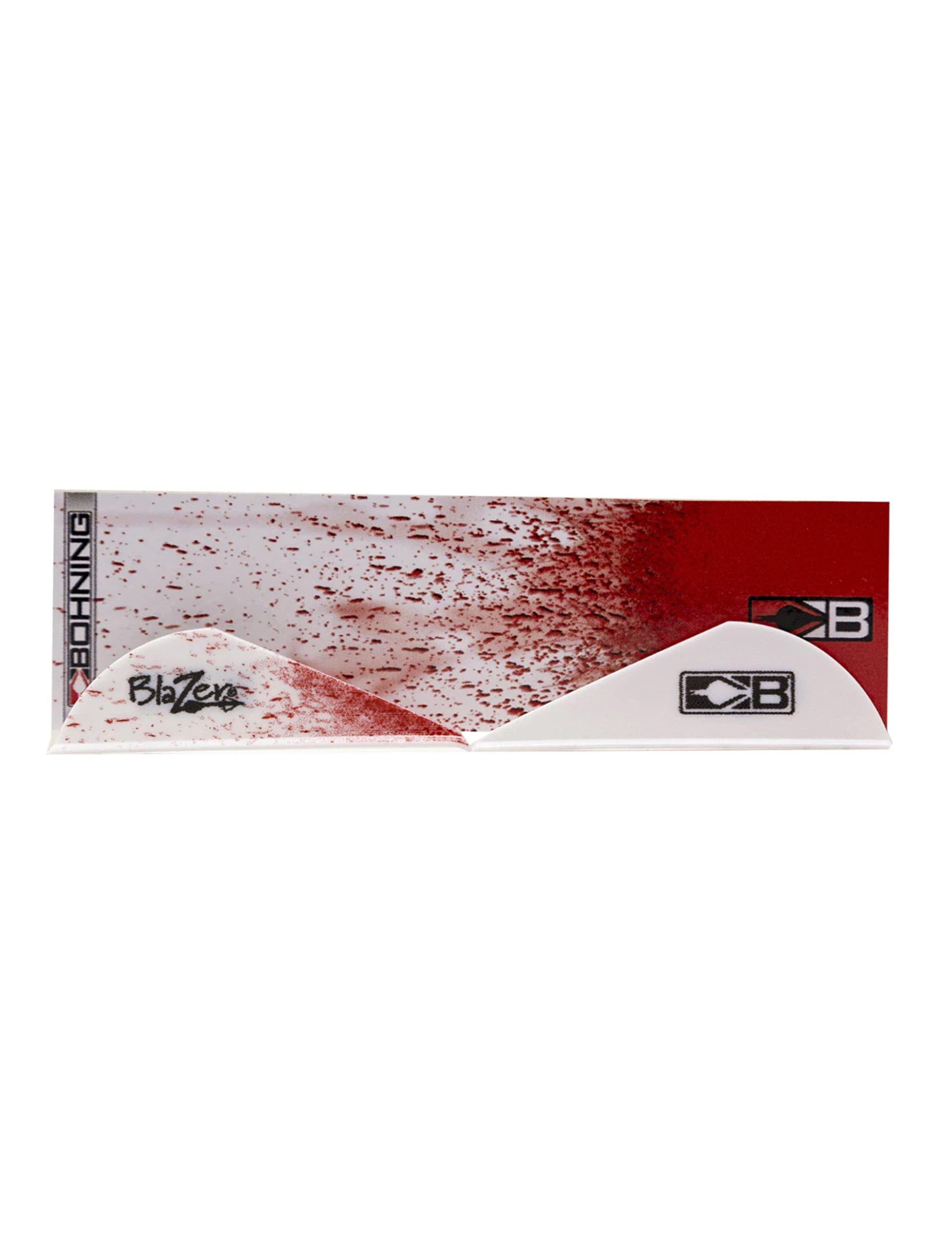 Bohning True Color Wrap & Vane Combo True Color Blazer Vane/Wrap Combo, White Blood Splatter