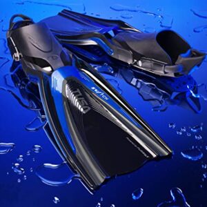 TUSA SF-0104 Hyflex Switch Scuba Diving Fins, Large, Fishtail Blue