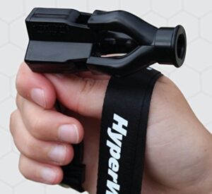 hyperwhistle the original worlds loudest whistle up to 142db loud, very long range, for referee, coaches, instructors, sports, teachers, life guard, self defense, survival, emergency uses (black)