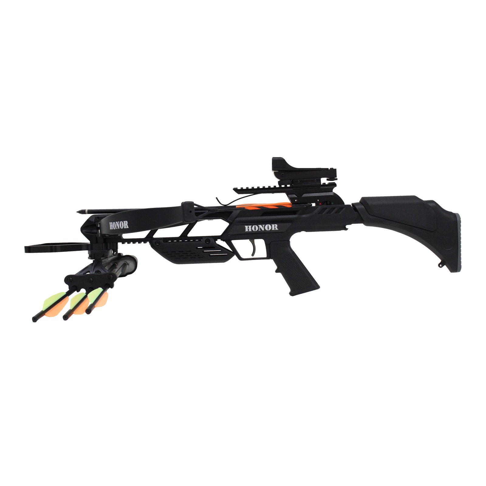 SAS Honor 175lbs Recurve Crossbow Red Dot Scope Package (Black)