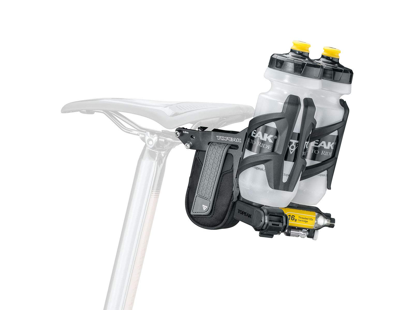 Topeak Tbuelt Elite Tri-Backup Adj Al Saddle MNT Holder