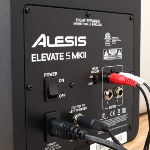 Alesis Elevate 5 MKII | Powered Desktop Studio Speakers for Home Studios/Video-Editing/Gaming and Mobile Devices