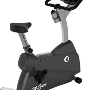 Life Fitness C1 Upright Indoor Cycling Exercise Bike with Track Connect Console Silver