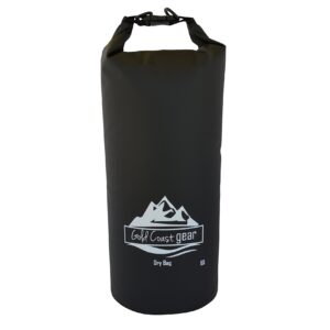 Dry Bag Waterproof Sack Multiple Sizes with Shoulder Strap (Black, 10L)