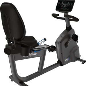 Life Fitness RS3 Recumbent Indoor Cycling Exercise Bike with Track Connect Console