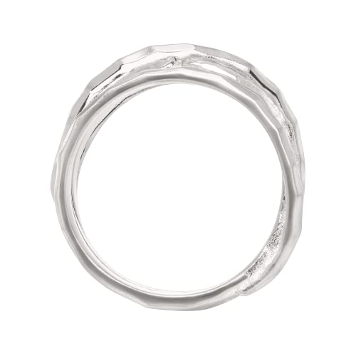 Silpada 'Wrapped Up' Overlapping Textured Band Ring in Sterling Silver, Size 6, Size 6