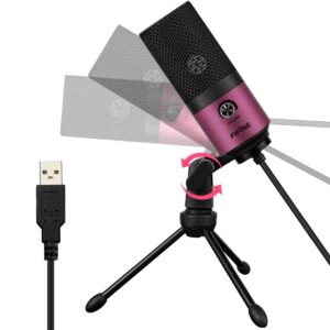 FIFINE USB Podcast Condenser Microphone Recording On Laptop, No Need Sound Card Interface and Phantom Power-K669