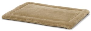 midwest homes for pets deluxe micro terry pet bed/crate mat, x-large, taupe, 54-inch