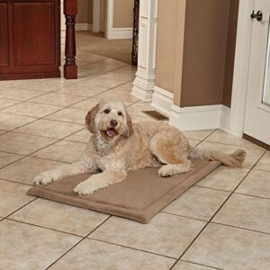 MidWest Homes for Pets Deluxe Micro Terry Pet Bed/Crate Mat, X-Large, Taupe, 54-Inch