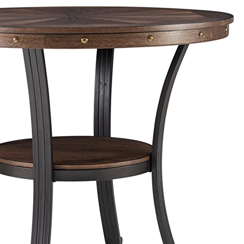 Powell Furniture Franklin Side Table, Small, Brown