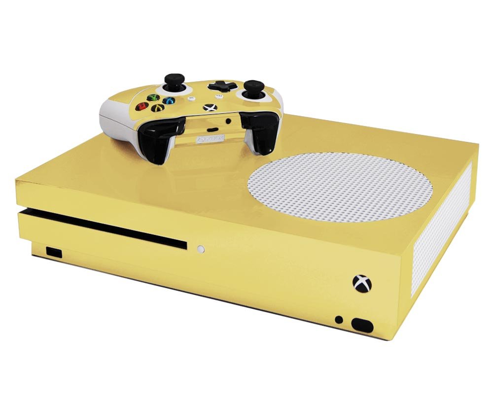 Cream - Vinyl Decal Mod Skin Kit by System Skins - Compatible with Microsoft Xbox One Slim (XB1 Slim)