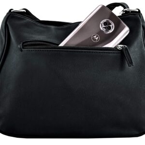 Purse King Pistol Concealed Carry Handbag (Black)