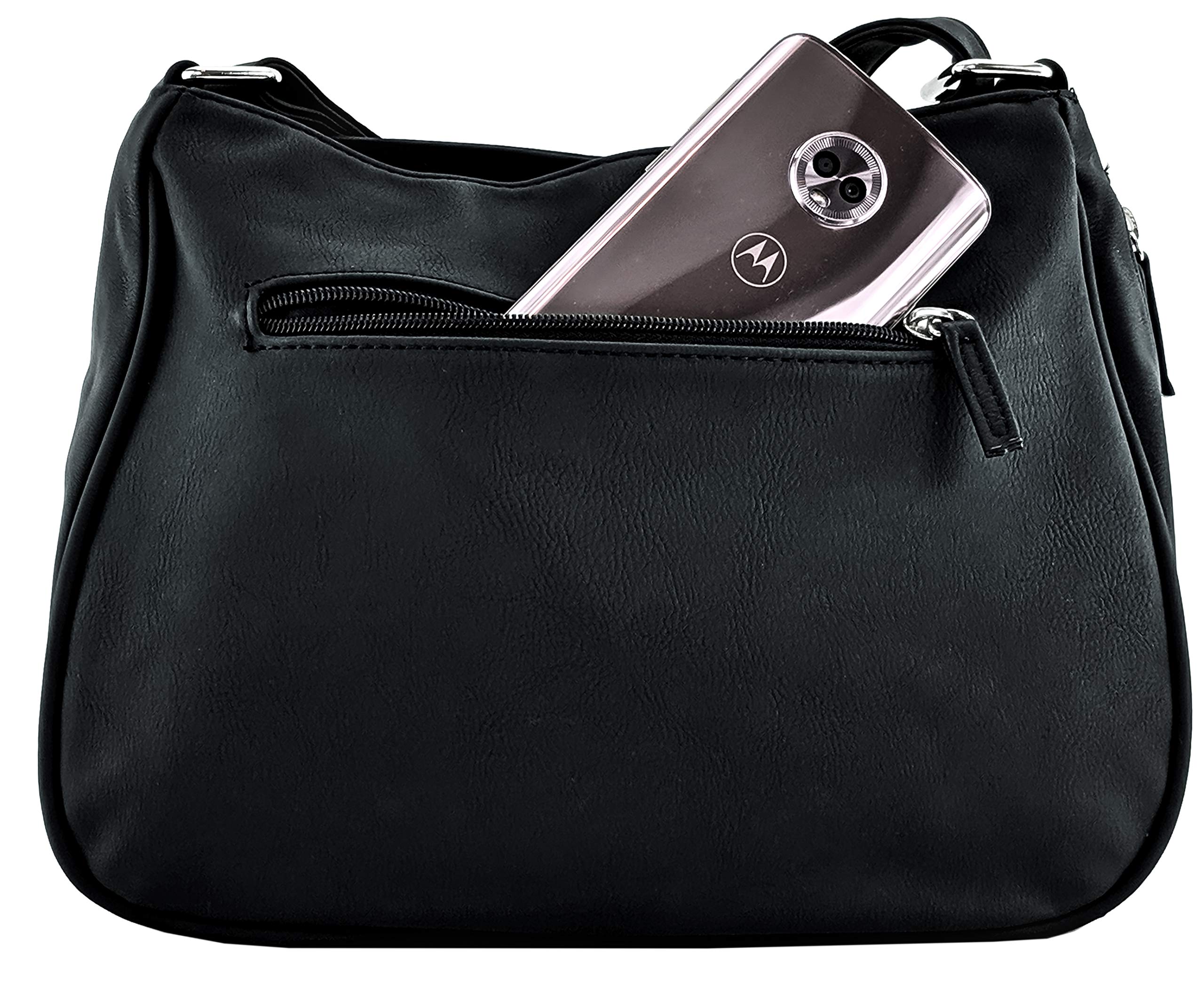 Purse King Pistol Concealed Carry Handbag (Black)