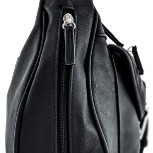 Purse King Pistol Concealed Carry Handbag (Black)