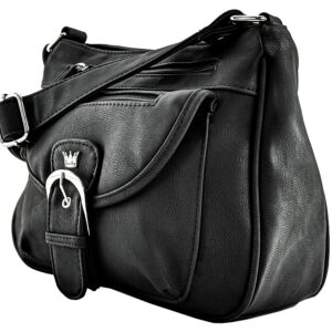 Purse King Pistol Concealed Carry Handbag (Black)