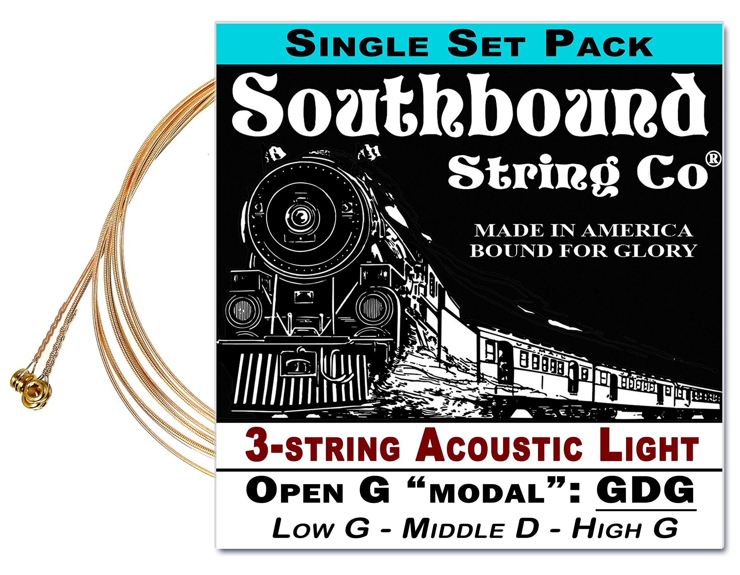 3-String Open G"GDG" Modal/Blues String Sets - Choose from 4 Set Varieties! (LMH)