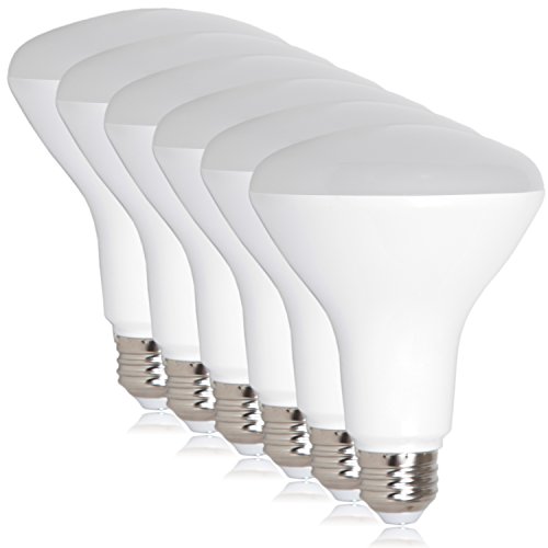 Maxxima LED BR30 65 Watt Equivalent Dimmable 8 Watt Light Bulb Warm White 720 Lumens Energy Star, 3000K (Pack of 6)