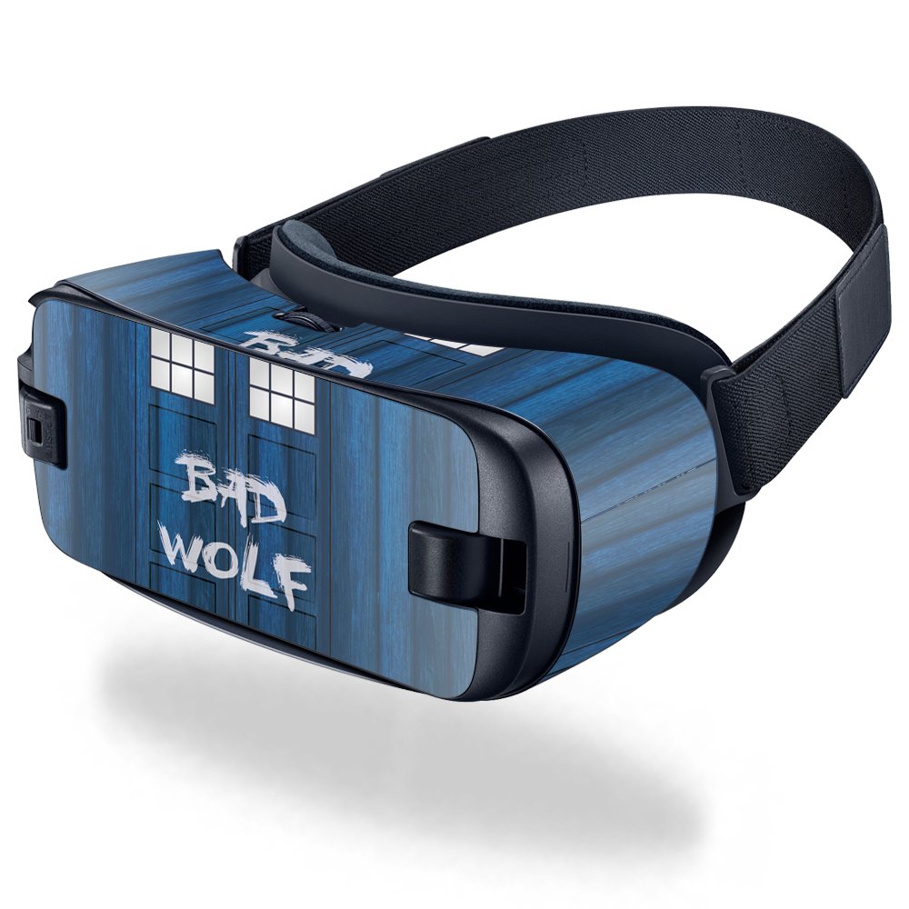 MightySkins Skin Compatible with Samsung Gear VR (2016) wrap Cover Sticker Skins Time Lord Box