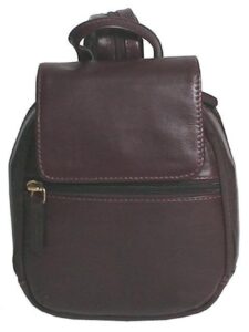 scully women's poppi leather mini backpack chocolate one size