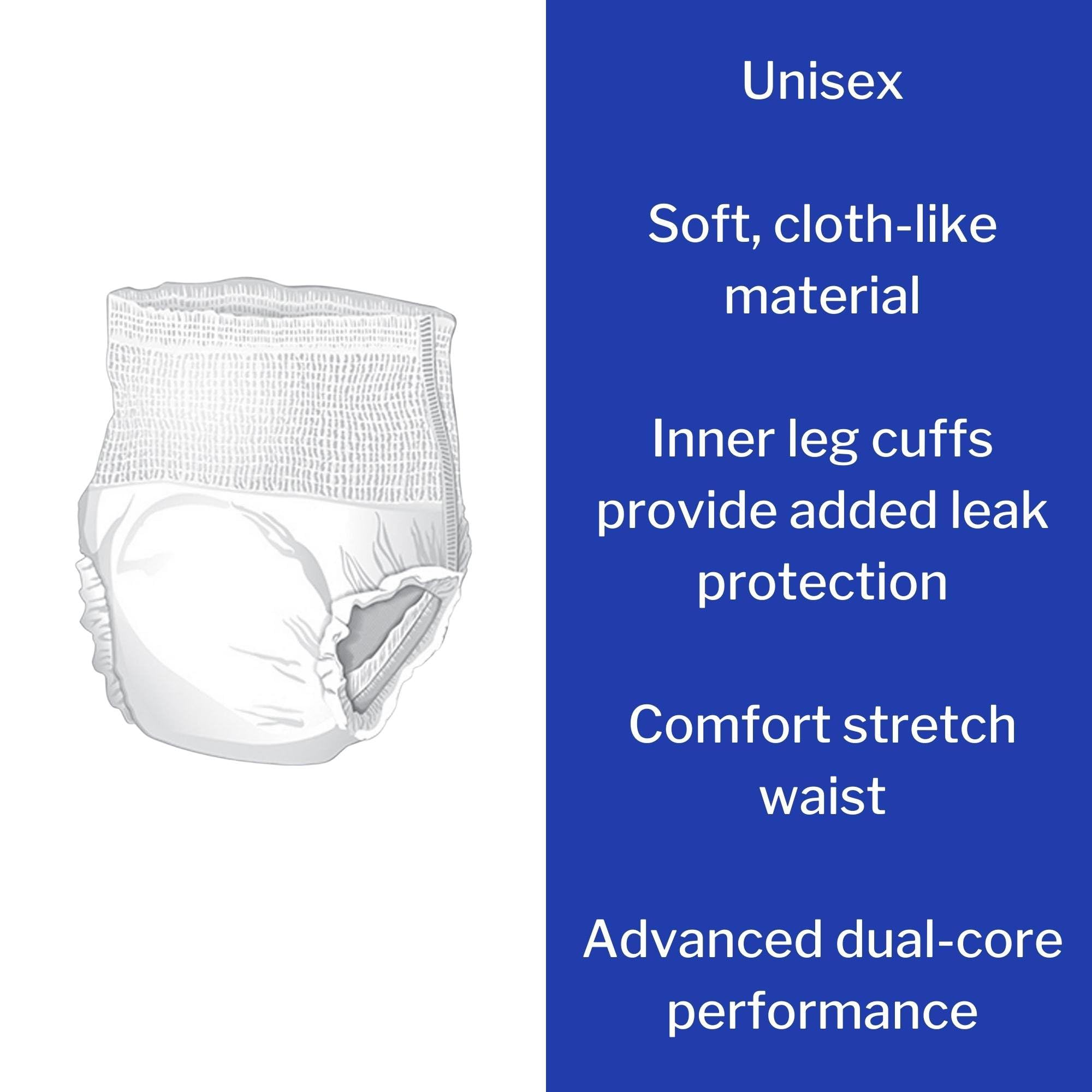 McKesson Ultra Underwear, Incontinence, Heavy Absorbency, Medium, 80 Count