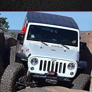 MCE Fenders MCEFFJKG2 Generation II Front Fendor Flares Fits Jeep Wrangler, Black