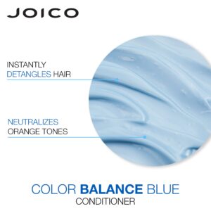 Joico Color Balance Blue Shampoo & Conditioner Set | Eliminate Brassy and Orange Tones | For Lightened Brown Hair