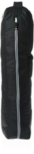 manduka go light full zip yoga mat carrier bag with adjustable strap, 30 x 5.5 x 7, black, one size (go light 3.0-black)