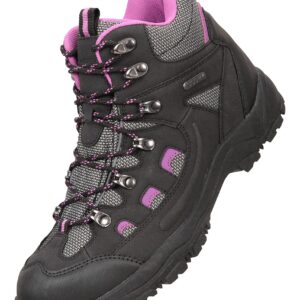 Mountain Warehouse Adventurer Womens Waterproof Hiking Boots Black Womens Shoe Size 9 US