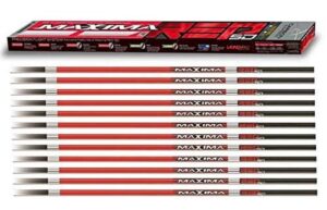 carbon express maxima red sd 350 shafts - 12pk, black