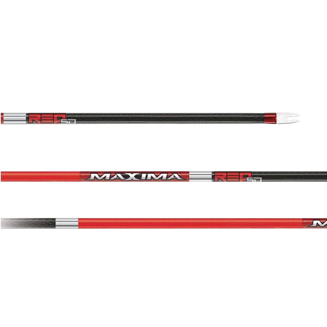 Carbon Express Maxima Red SD 350 Shafts - 12pk, Black