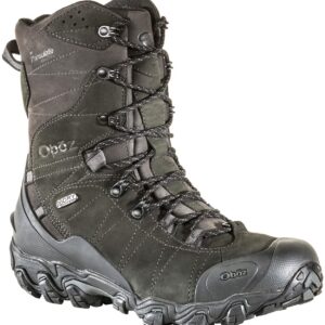 Oboz Bridger 10" Insulated B-DRY Hiking Boots - Men's Carbon Black 11.5