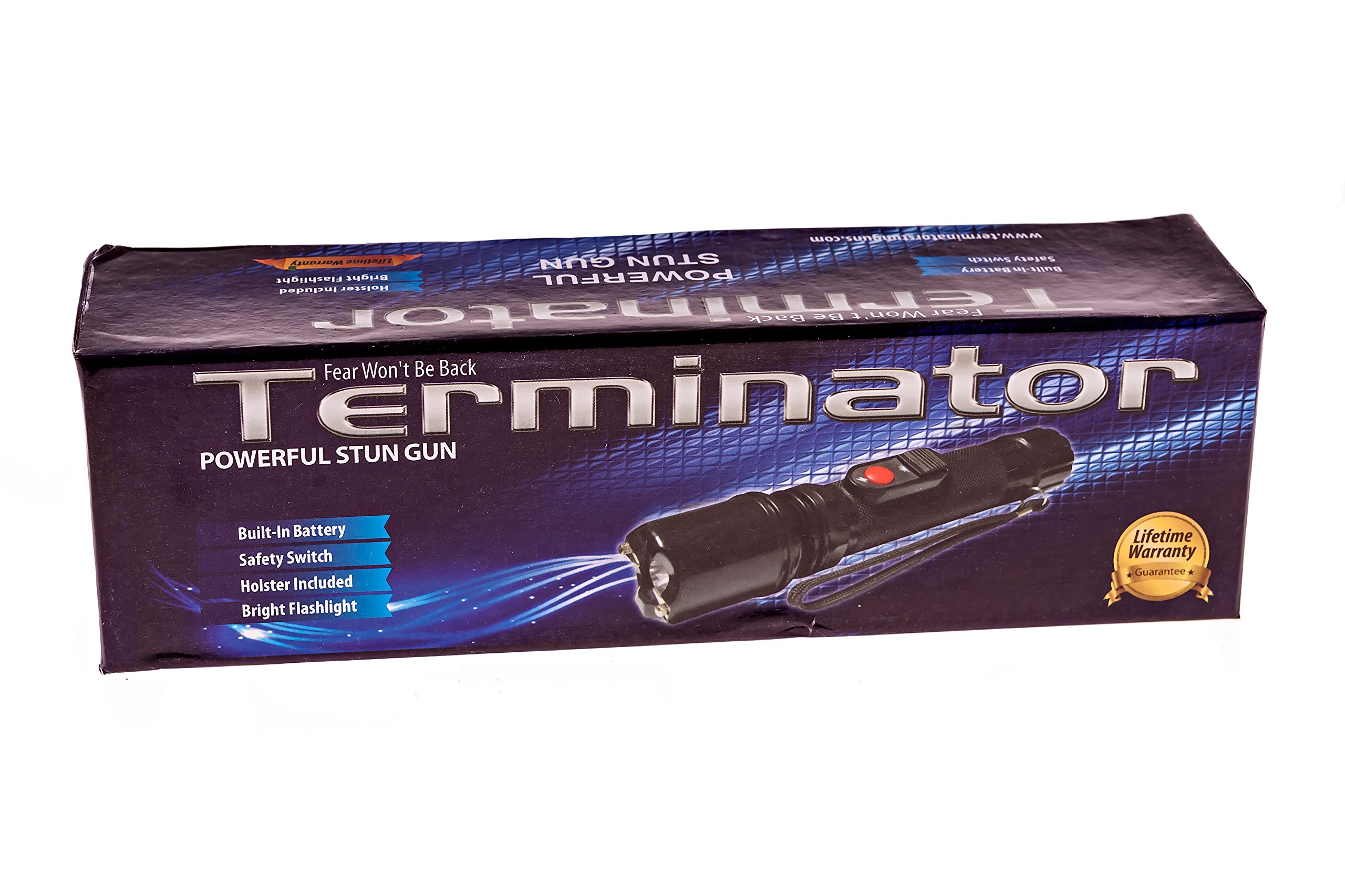 Terminator Stun Gun with Flashlight - 940,000,000 - Mini Rechargeable Cheap Reliable Stun Gun with LED Flashlight (Color 2)