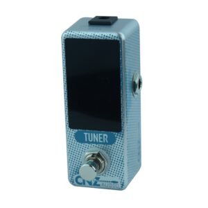 CNZ Audio Chormatic Tuner Guitar Effects Pedal with Large, Multi-Colored LED Display, True Bypass