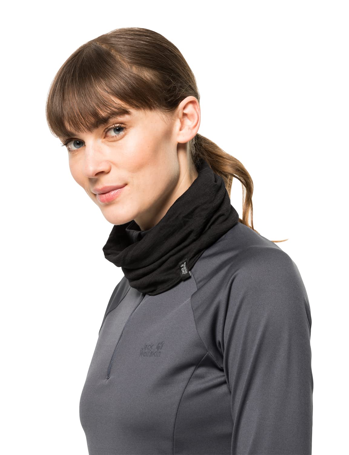 Jack Wolfskin Merino Headband, Black, ONE Size