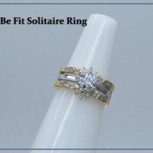 Dazzlingrock Collection Round White Diamond Wedding Enhancer Ring for Women (0.50 ctw) in 10K Yellow Gold Size 6.5