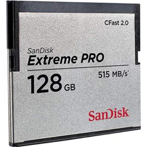 Sandisk Extreme Pro - Flash memory Card - 128 GB - CFast 2.0 - Silver (SDCFSP-128G-A46D)