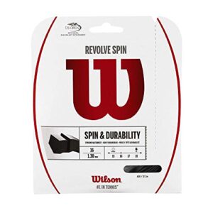 wilson revolve spin 16 tennis string - set, black