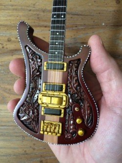 Lemmy Motörhead Miniature Bass Guitar Model