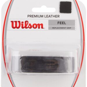 Wilson Sporting Goods Leather Tennis Grip - Black, One Size (WRZ470300)