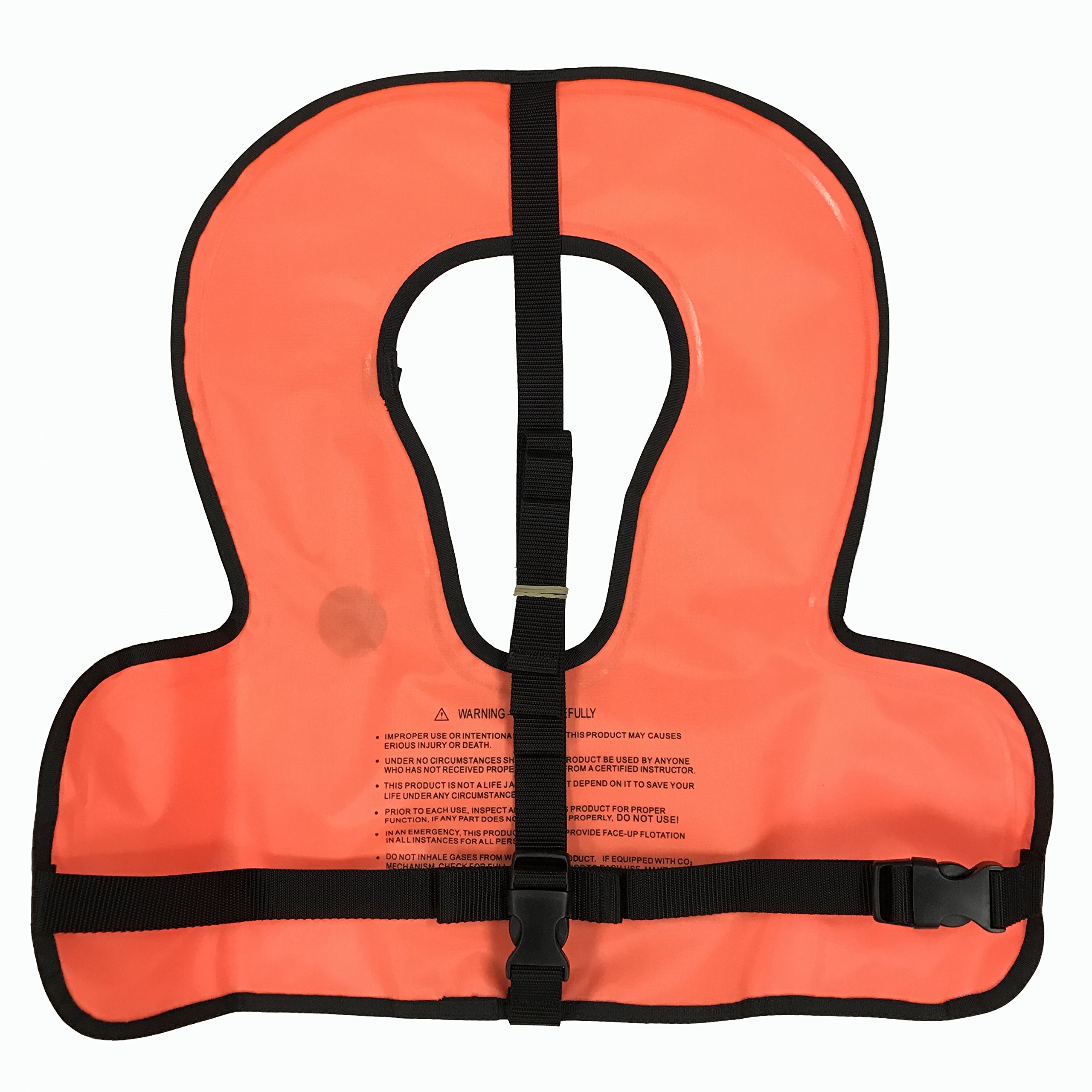 Scuba Choice Kids Snorkel Vest with Front Pocket & Whistle, Orange