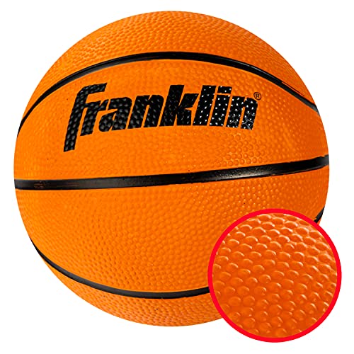 Franklin Sports Over the Door Indoor Basketball Hoop - Kids Mini Hoop for Bedroom - Steel Rim Mini Hoop - Includes Ball and Pump - Red Light Up