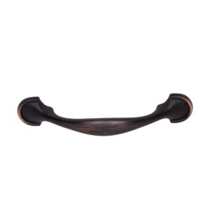 Amazon Basics Rounded Foot Cabinet Handle, 4.63-inch Length (3-inch Hole Center), Oil Rubbed Bronze, 10-Pack